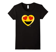 Emoji Heart Valentine's Day Shirt Heart Eyes Big Smile Kids-Amazon