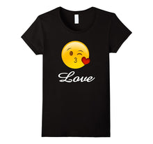 Emoji Valentines Day Shirt Heart Kiss Love Kids Women Girls-Amazon