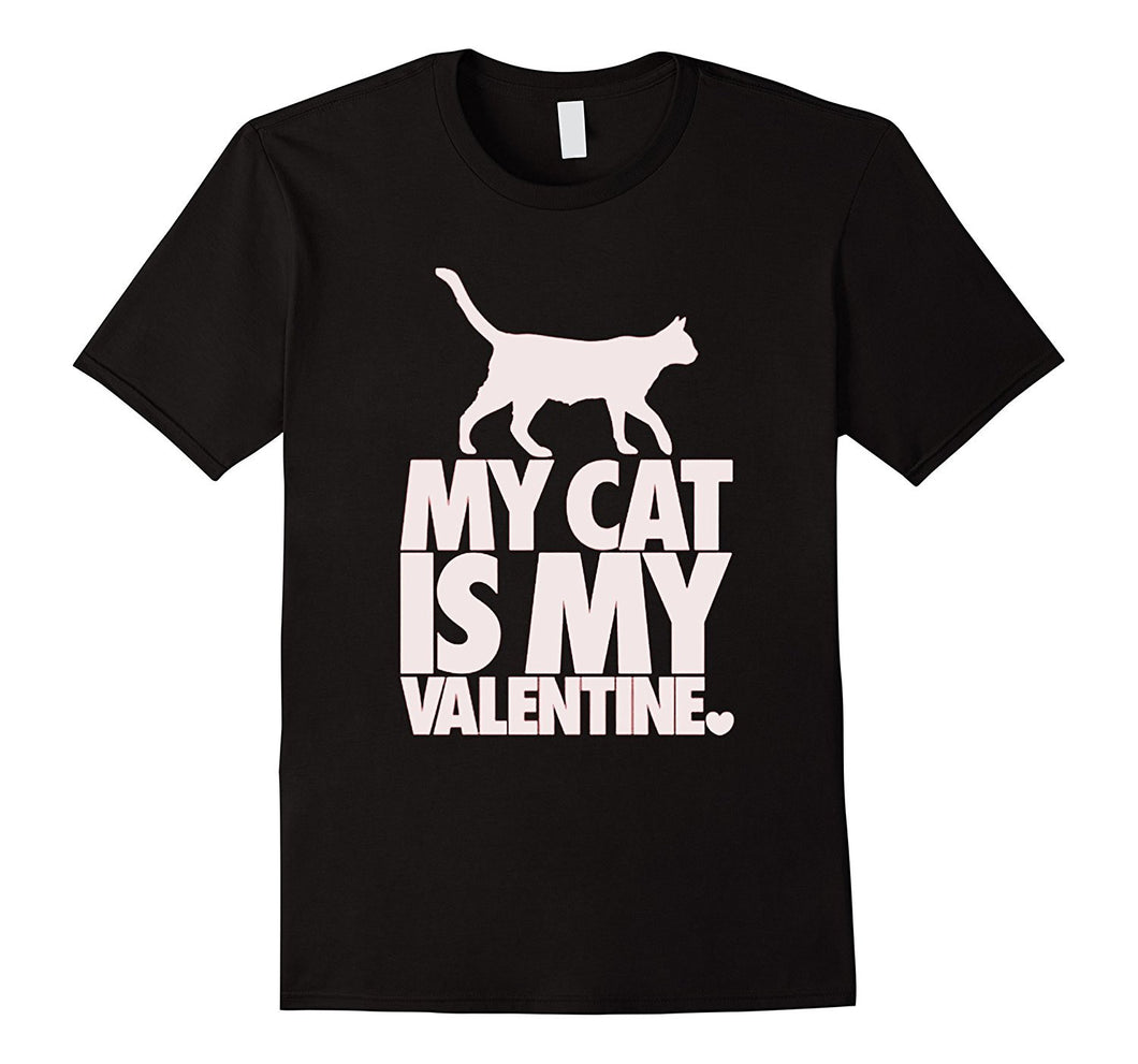 My Cat Is My Valentine T-Shirt-Amazon