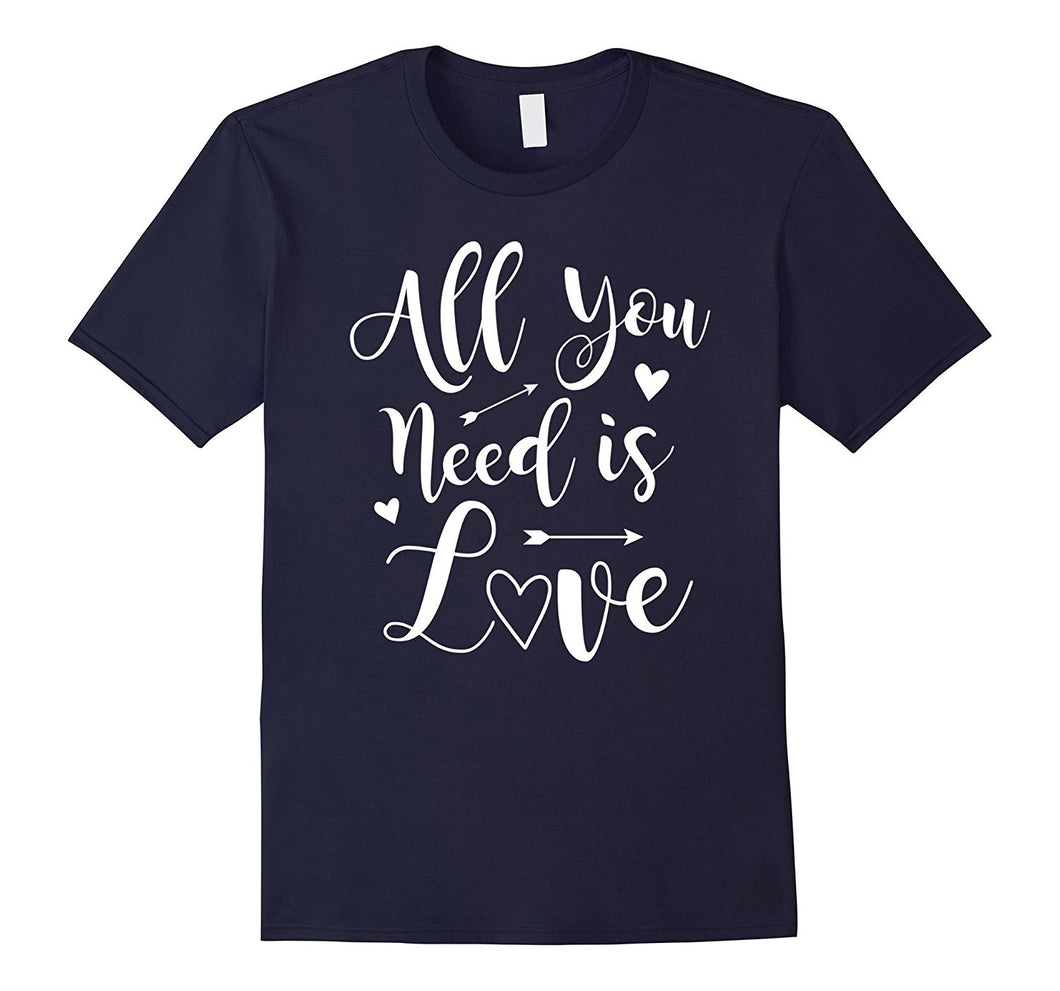 Valentine's Day T-Shirt - All You Need Is Love Tee-Amazon
