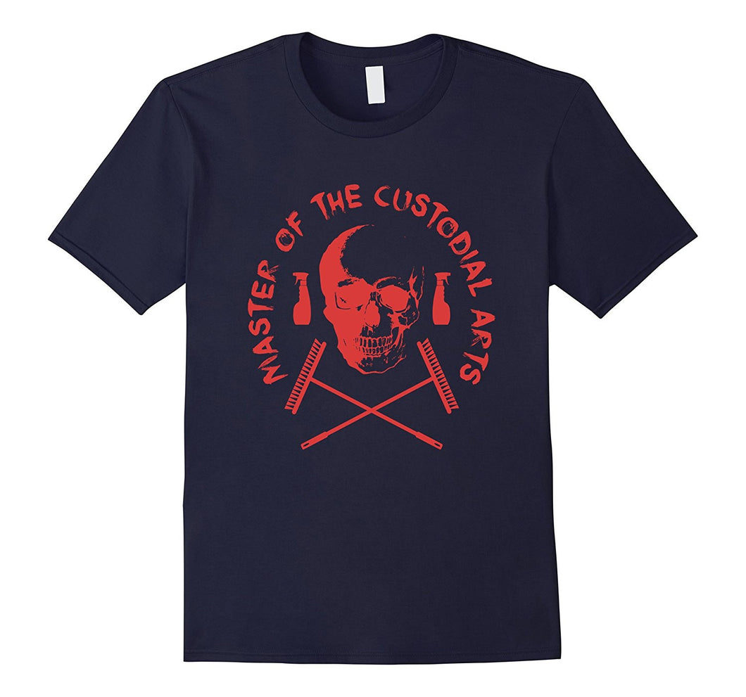 FUNNY MASTER OF THE CUSTODIAL ARTS T-SHIRT Janitor Gift-Amazon