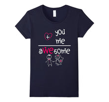 You And Me Awesome Couple Valentine's Day Funny Math T-Shirt-Amazon