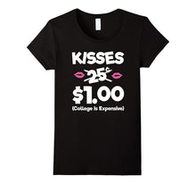 Kisses 25 Cents - Funny Boys &amp; Girls Valentines Day TShirt-Amazon