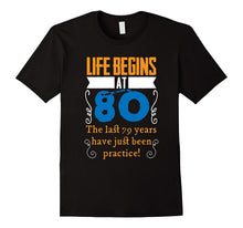 Life Begins At 80 Years Old 80th Birthday Gift Idea T-Shirt-Amazon