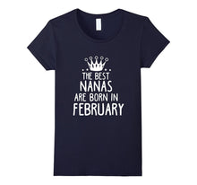The Best Nanas Are Born In February Birthday Gift T-Shirt-Amazon