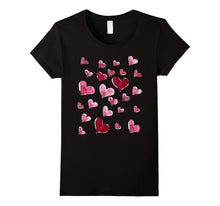 Watercolor Love shirt Valentine's Day Hearts t-shirt-Amazon