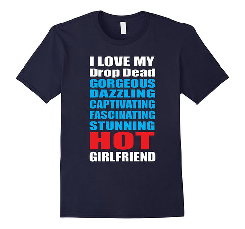 I Love My Hot Girlfriend Shirt Valentines Day Couples-Amazon