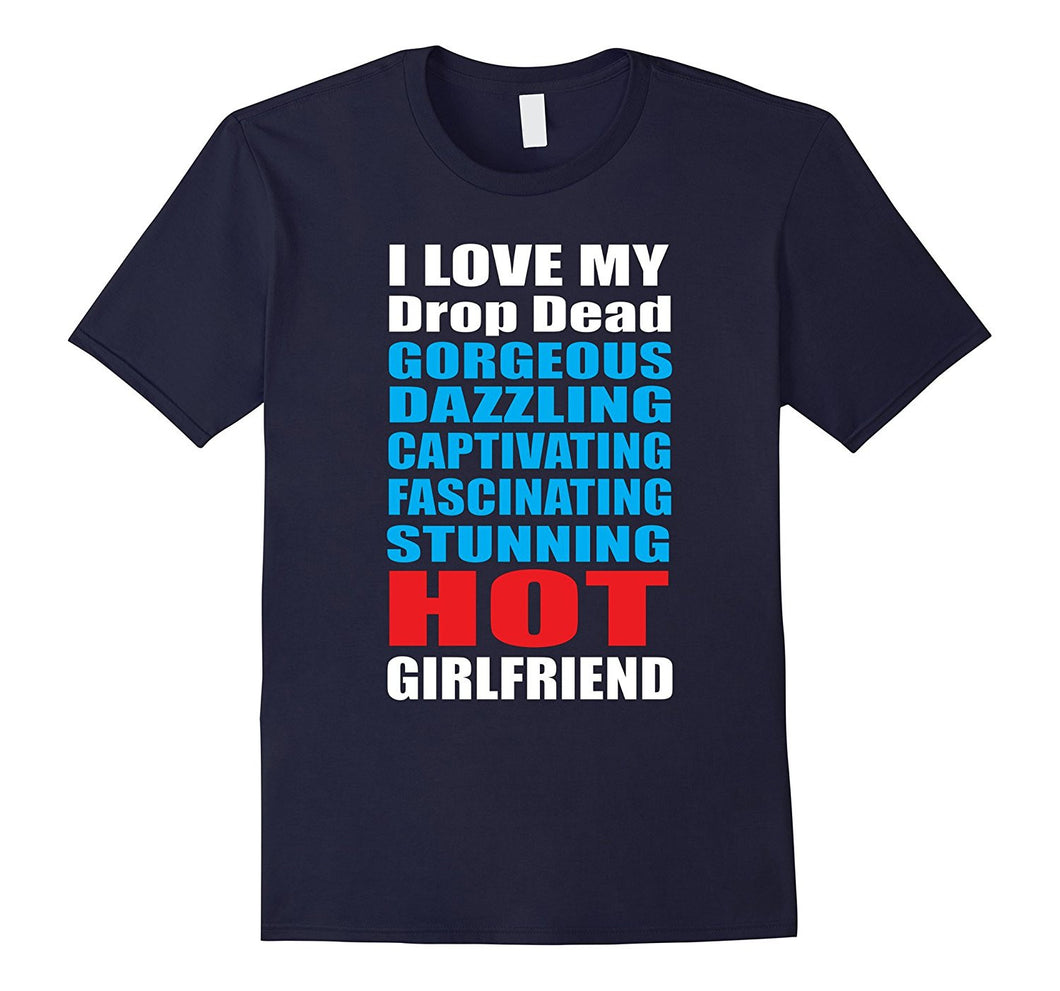 I Love My Hot Girlfriend Shirt Valentines Day Couples-Amazon