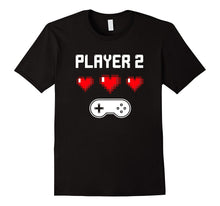 Player 2 T-shirt | Video Game Couples Shirt | Pixel Heart-Amazon