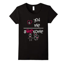You And Me Awesome Couple Valentine's Day Funny Math T-Shirt-Amazon