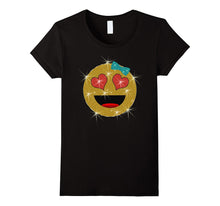 Valentine's Day Emoji Face T-Shirt for Kids and Women-Amazon