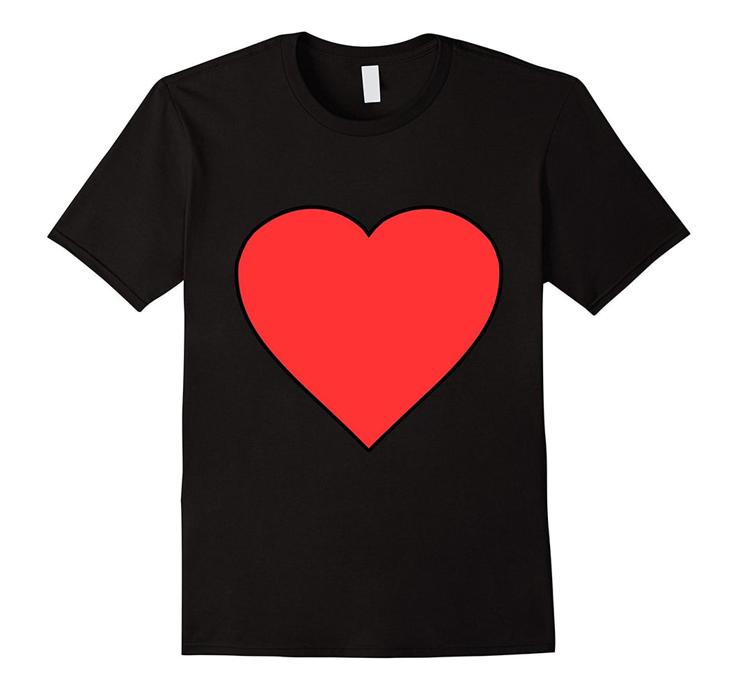 Red Heart Drawing T-Shirt-Amazon