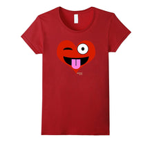 Emoji Red Heart Valentine's Day Shirt Tongue Out Kids Adult-Amazon