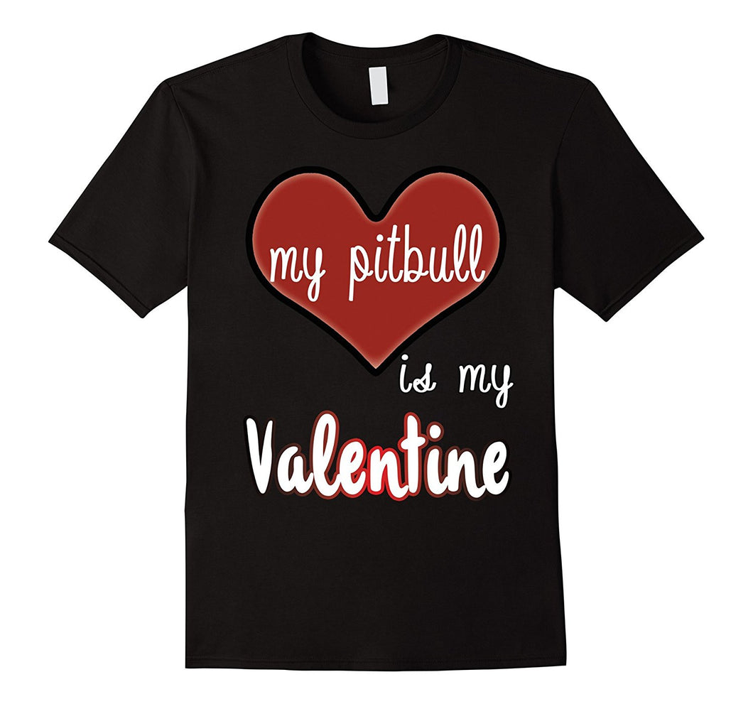 My Pitbull Is My Valentine T-shirt-Amazon