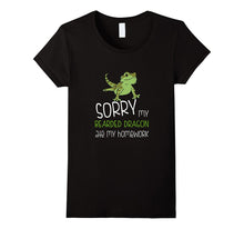 FUNNY BEARDED DRAGON T-SHIRT ATE HOMEWORK Student School-Amazon