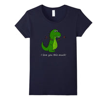 T-Rex I love you this much! Valentine's Day Dinosaur Shirt-Amazon
