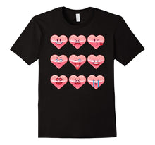 Emoji Hearts | Valentines Day Shirt | Cute Emoticon tshirt-Amazon