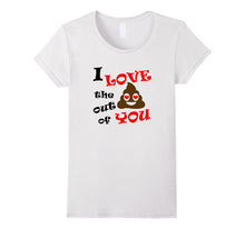 Funny Valentines Day Emoji Poop Gift T-Shirt-Amazon