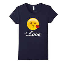 Emoji Valentines Day Shirt Heart Kiss Love Kids Women Girls-Amazon