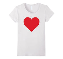 Short Sleeve Red Heart Valentine's Day Shirt Women Girls Top-Amazon