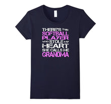 Softball Player Stole My Heart She Calls Me Grandma T-Shirt-Amazon