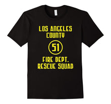 Los Angeles County 51 Fire Dept. Rescue Squad T Shirt-Amazon
