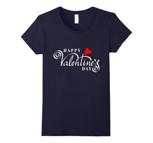 Happy Valentine's Day T-shirt with Cool Cursive Font &amp; Heart-Amazon