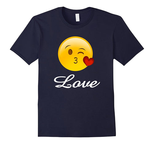 Emoji Valentines Day Shirt Heart Kiss Love Kids Women Girls-Amazon