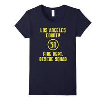 Los Angeles County 51 Fire Dept. Rescue Squad T Shirt-Amazon