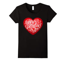 Happy Valentine's Day T-shirt with Big Heart for February 14-Amazon
