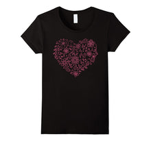 I Love you T shirt Floral Heart Saint Valentine's Day gift-Amazon
