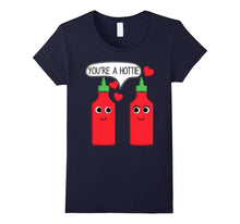 Sriracha Sauce Valentine's Day You're A Hottie Funny T-Shirt-Amazon