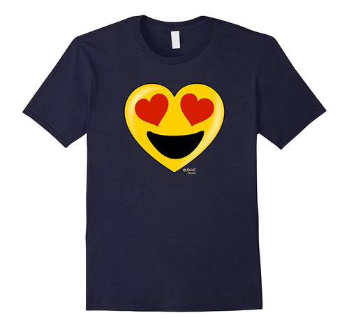 Emoji Heart Valentine's Day Shirt Heart Eyes Big Smile Kids-Amazon