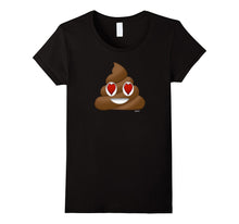 Poop Emoji Poop Face With Heart Eyes Valentines Day Shirt-Amazon