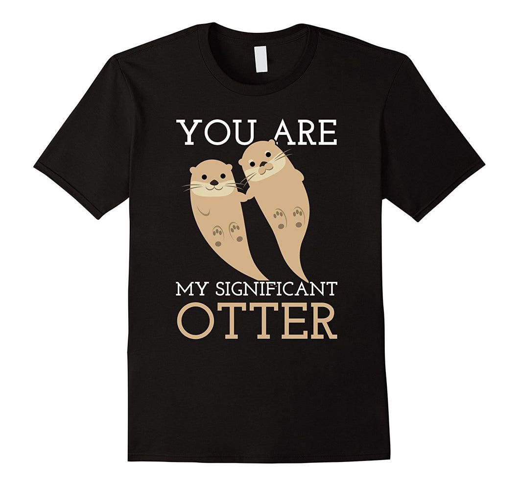 Romantic Otters Love Significant Otter Valentine day Shirt-Amazon