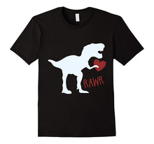Kids Dinosaur Happy Valentine's Day Red Raglan-Amazon