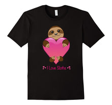 I Love Sloths Tshirt - Perfect Valentines Day Gift T-Shirt-Amazon