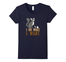 I Do What I Want Cat Playing Mouse Funny Cute Kitty Shirt-Amazon