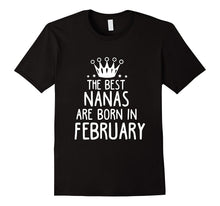 The Best Nanas Are Born In February Birthday Gift T-Shirt-Amazon