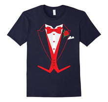 Valentine's Day Costume Red Bow Tie Tailcoat Tuxedo T-Shirt-Amazon