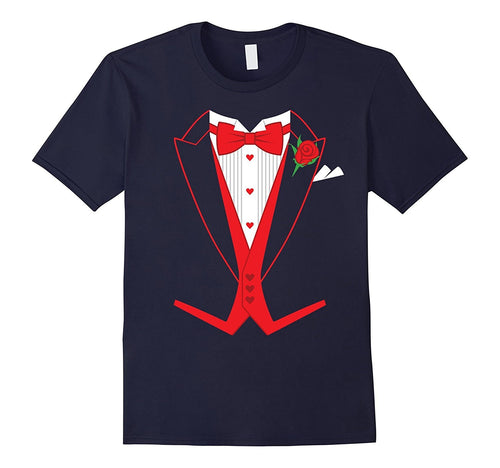 Valentine's Day Costume Red Bow Tie Tailcoat Tuxedo T-Shirt-Amazon