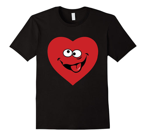 Love Heart Face With Best Emotion Happy Valentine Day T-Shir-Amazon