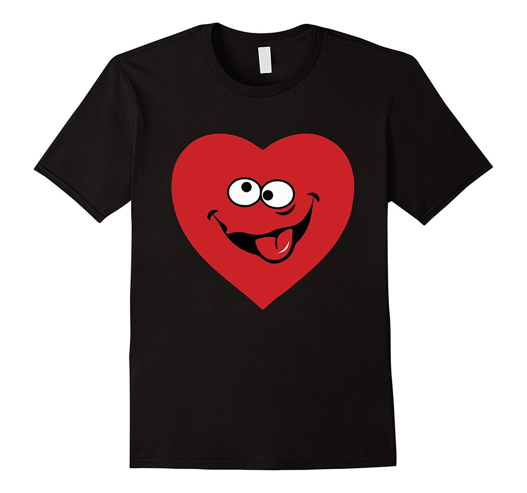 Love Heart Face With Best Emotion Happy Valentine Day T-Shir-Amazon