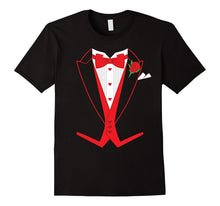 Valentine's Day Costume Red Bow Tie Tailcoat Tuxedo T-Shirt-Amazon