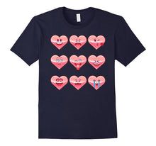 Emoji Hearts | Valentines Day Shirt | Cute Emoticon tshirt-Amazon
