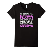 Softball Player Stole My Heart She Calls Me Grandma T-Shirt-Amazon