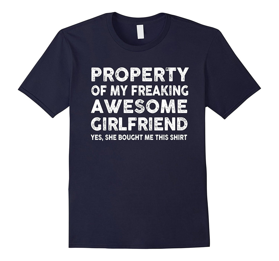 Property Of My Awesome Girlfriend T-Shirt-Amazon