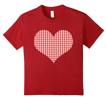 Red Heart Valentine's Day Shirt Women Girls Top-Amazon