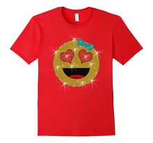 Valentine's Day Emoji Face T-Shirt for Kids and Women-Amazon