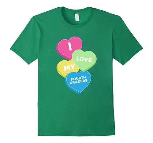 i love my fourth graders valentine day great gift t shirt-Amazon